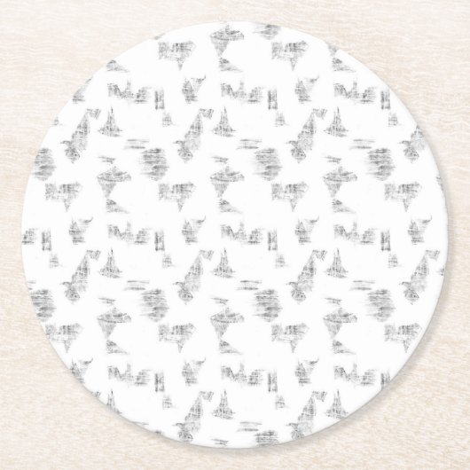 Til uw merk naar een hoger niveau met hoogwaardige ronde kartonnen onderzetter (Voorkant)