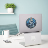 Til Valhalla Vinyl Sticker (Laptop op bureau)