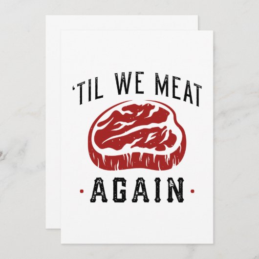 Til we eten weer bedankkaart (Voorkant / Achterkant)