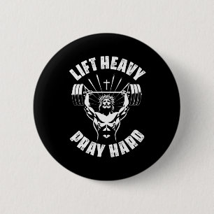 Til zwaar Bid hard christelijke bodybuilding gym C Ronde Button 5,7 Cm