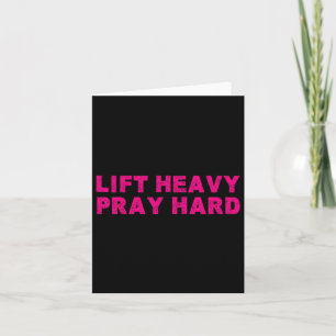 Til zwaar Bid hard Fitness Bodybuilding Jezus gelo Kaart