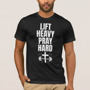 Til Zwaar Bid Hard Gods Gym Geïnspireerd T-shirt