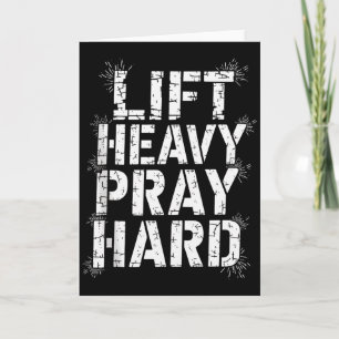 Til zwaar Bid hard Gym Christelijk Cadeau Jezus Ge Kaart