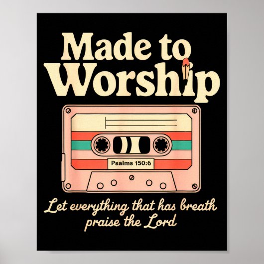 Til zwaar Bid hard gym christelijk geschenk Jezus Poster (Voorkant)