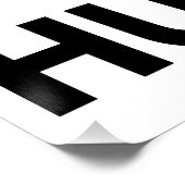 TIL ZWAAR BLIJF NEDERIG PERFECT POSTER (Hoek)