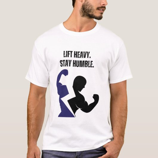 Til zwaar. Blijf nederig. T-shirt (Voorkant)