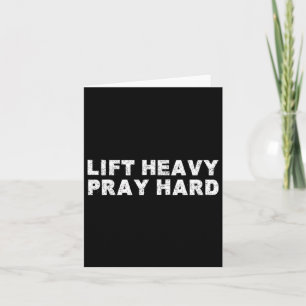 Til Zwaar Gebed Hard Fitness Bodybuilding Jesus Fa Kaart