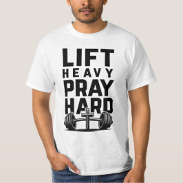 Til zwaar gebed hard op t-shirt