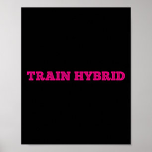 Til zwaar hardlopen ver hybride sport fitness hard poster