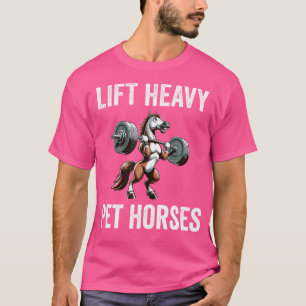 Til Zware Pet Horses Grappige Gym Workout Gewicht T-shirt