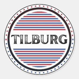 Tilburg City Pride Embleem – Nederlandse identitei Ronde Sticker