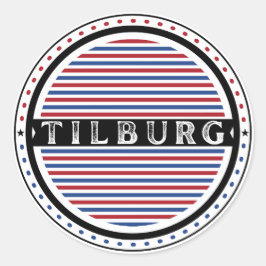 Tilburg City Pride Emblem – Dutch Identity Ronde Sticker