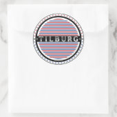 Tilburg City Pride Emblem – Dutch Identity Ronde Sticker (Tas)