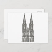 Tilburg Nederland van Heuvelse kerk het Briefkaart (Voorkant / Achterkant)