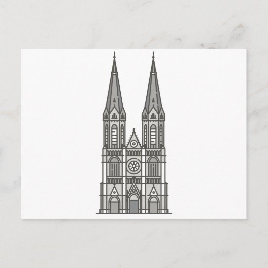 Tilburg Nederland van Heuvelse kerk het Briefkaart (Voorkant)