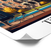 Tilburg Netherlands Travel  Illustration Poster (Hoek)