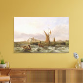 Tilbury Fort - Wind Against the Tide, 1853 (olie o Canvas Afdruk (Insitu (Woonkamer))