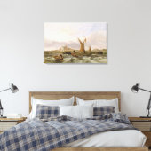 Tilbury Fort - Wind Against the Tide, 1853 (olie o Canvas Afdruk (Insitu (Slaapkamer))