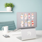 Tilda Dolls Sticker (Laptop op bureau)