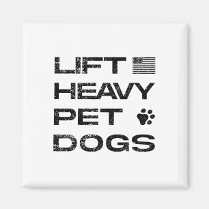Tilde Heftige Huisdieren Honden Grappige Gym Worko Magneet