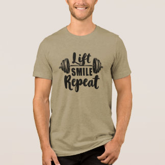 Tilde Lach Herhaal Gym Motivatie Gewichtheffen Str Tri-Blend Shirt