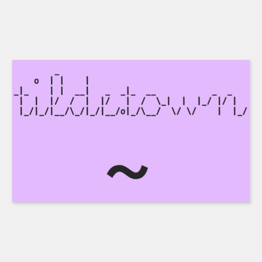 tilde.town ascii banner sticker (Voorkant)