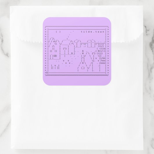 tilde.town ascii kunst sticker (Tas)