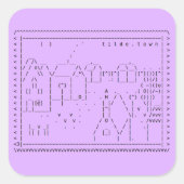 tilde.town ascii kunst sticker (Voorkant)