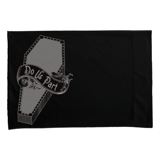 Til'Death Do ons Part Coffin Pillowcases Kussensloop (Voorkant-Rechts)