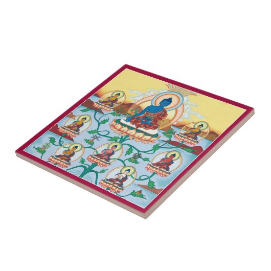 Tile - 8 Medicine Buddhas - Masters of Healing Tegeltje (Zijkant)