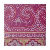 Tile - Afghani textiel resterend 2 Tegeltje (Voorkant)