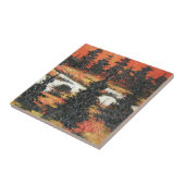 Tile Ann Hayes schilderend Tree Delight Tegeltje (Zijkant)