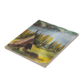 Tile Ann Hayes schildert het alet op het meer Tegeltje (Zijkant)