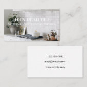 Tile Business Card Visitekaartje (Voorkant / Achterkant)