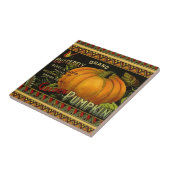 Tile Butterfly Pumpkin Product Label Tegeltje (Zijkant)