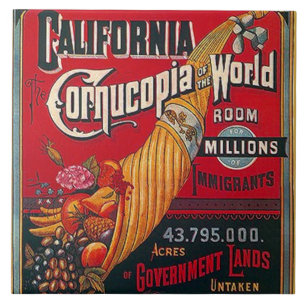 Tile California Immigranten & Opportunity Tegeltje