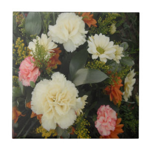 Tile Carnance Bouquet Tegeltje