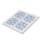 Tile Celtic Mariner Knot Ropes Halyard Zee Blue Tegeltje (Zijkant)