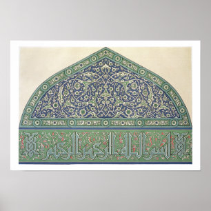 Tile decoratie, moskeekkathedraal van Qous, uit 'A Poster