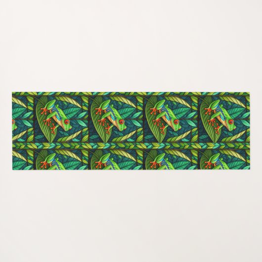 Tile design featuring small, repeating patterns  yogamat (Achterkant (horizontaal))