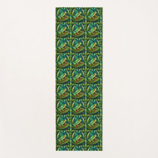 Tile design featuring small, repeating patterns  yogamat (Voorkant)