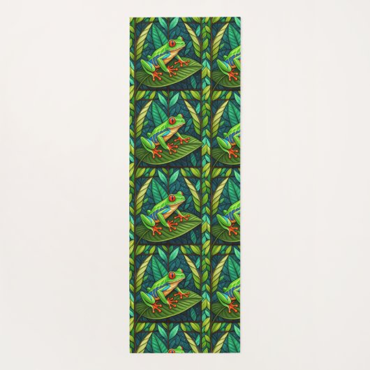 Tile design featuring small, repeating patterns  yogamat (Achterkant)