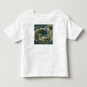 Tile design of heron and fish, by Walter Crane Kinder Shirts