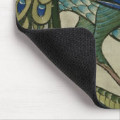 Tile design of heron and fish, by Walter Crane Muismat (Hoek)