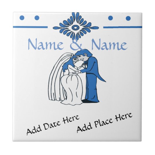 Tile, Dutch Kijk, Personaliseren Tegeltje (Voorkant)