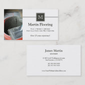 Tile flooring aangepast visitekaartje monogram (Voorkant / Achterkant)