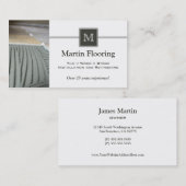 Tile flooring aangepast visitekaartje monogram (Voorkant / Achterkant)