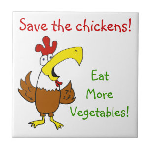 Tile- Funky Chicken Tegeltje