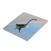 Tile - Goose en regenboog Tegeltje (Zijkant)