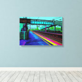 Tile Hill Treinstation in Pop Art Stijl Canvas Afdruk (Insitu (Houten vloer))